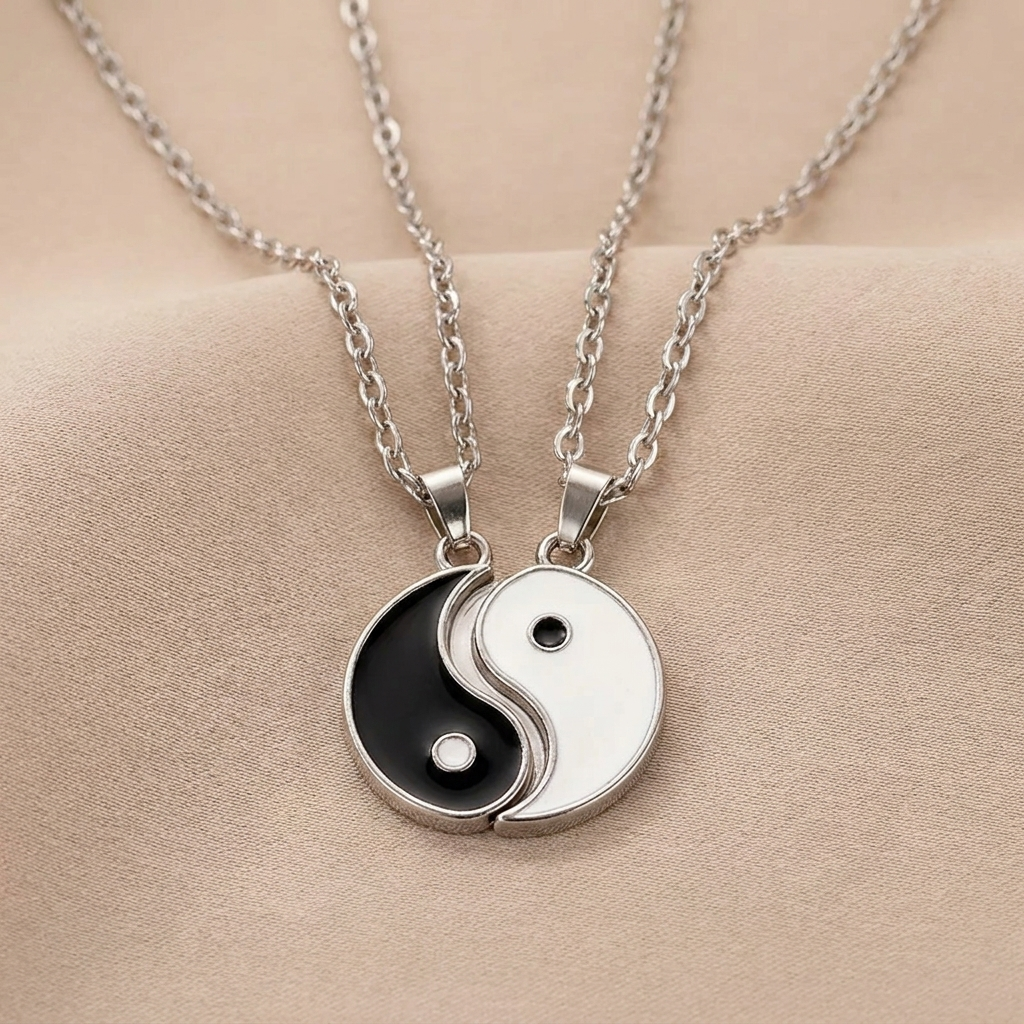 Yin yang pendant necklace