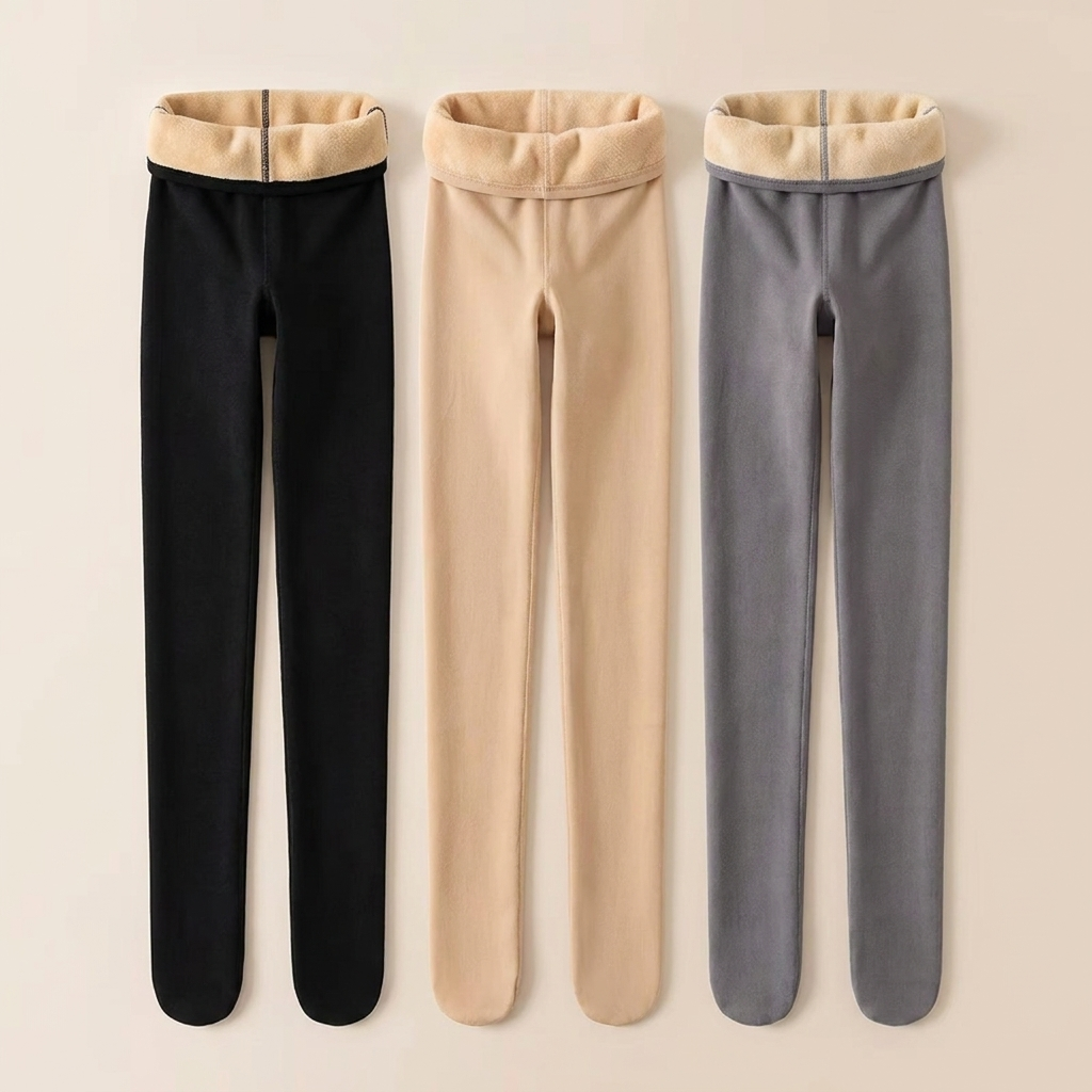Fleece lined thermal leggings