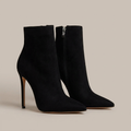 Pointed toe high heel ankle booties
