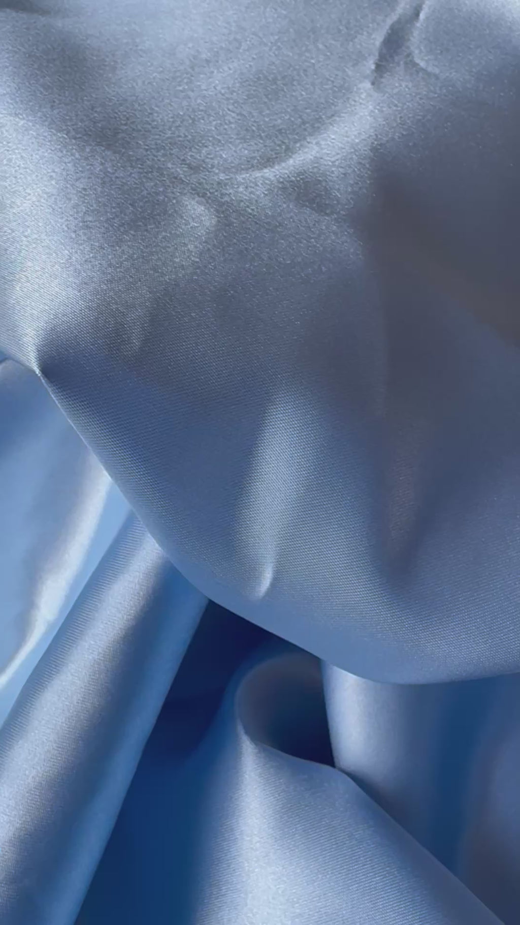 Feeling Blue - Oversized Blue Satin Scrunchie (XXL)