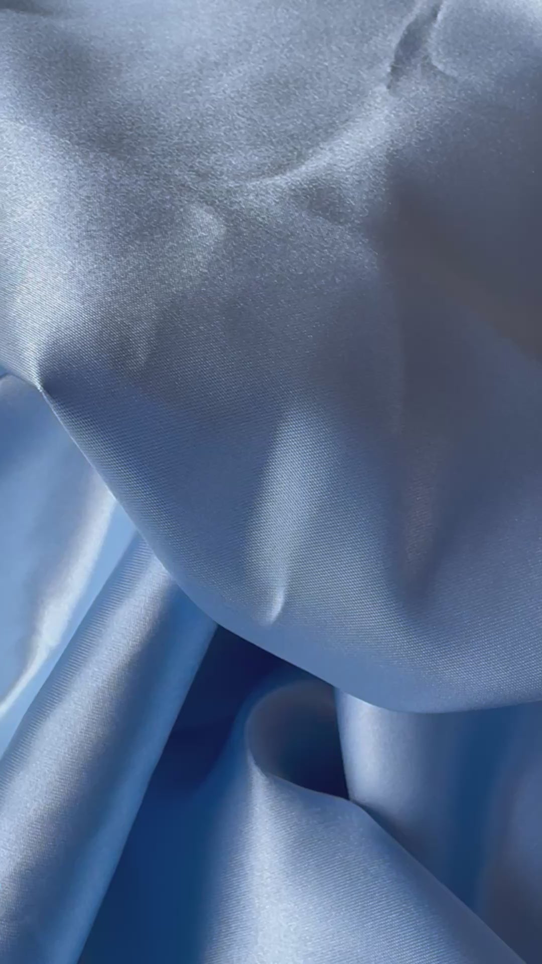 Feeling Blue - Oversized Blue Satin Scrunchie (XXL)