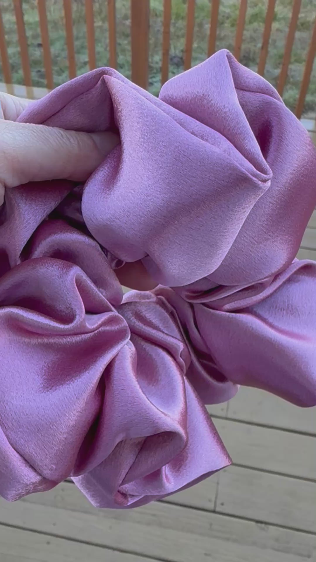Just Let It Be - Oversized Blush Satin Scrunchie (XXL)