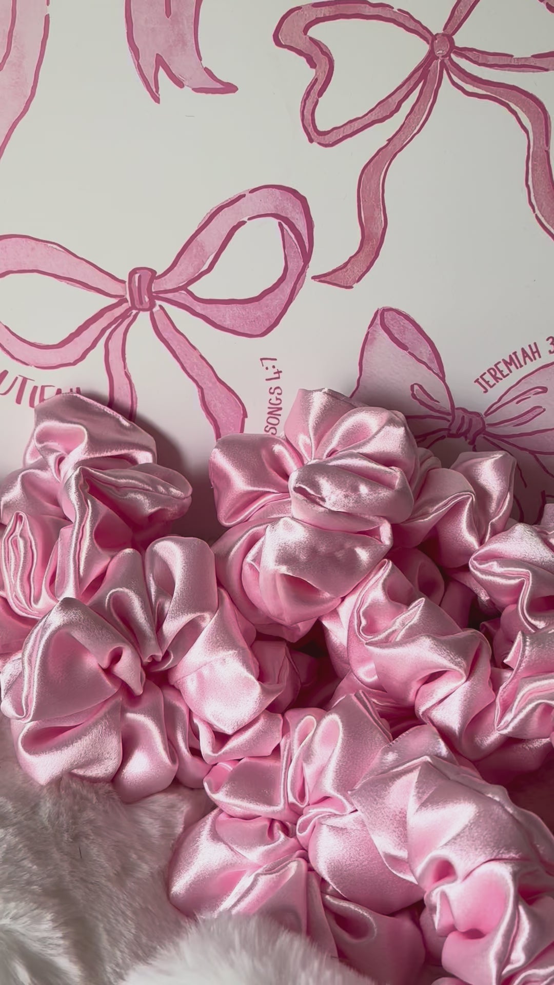 Crybaby - Oversized Pink Satin Scrunchie (XXL)