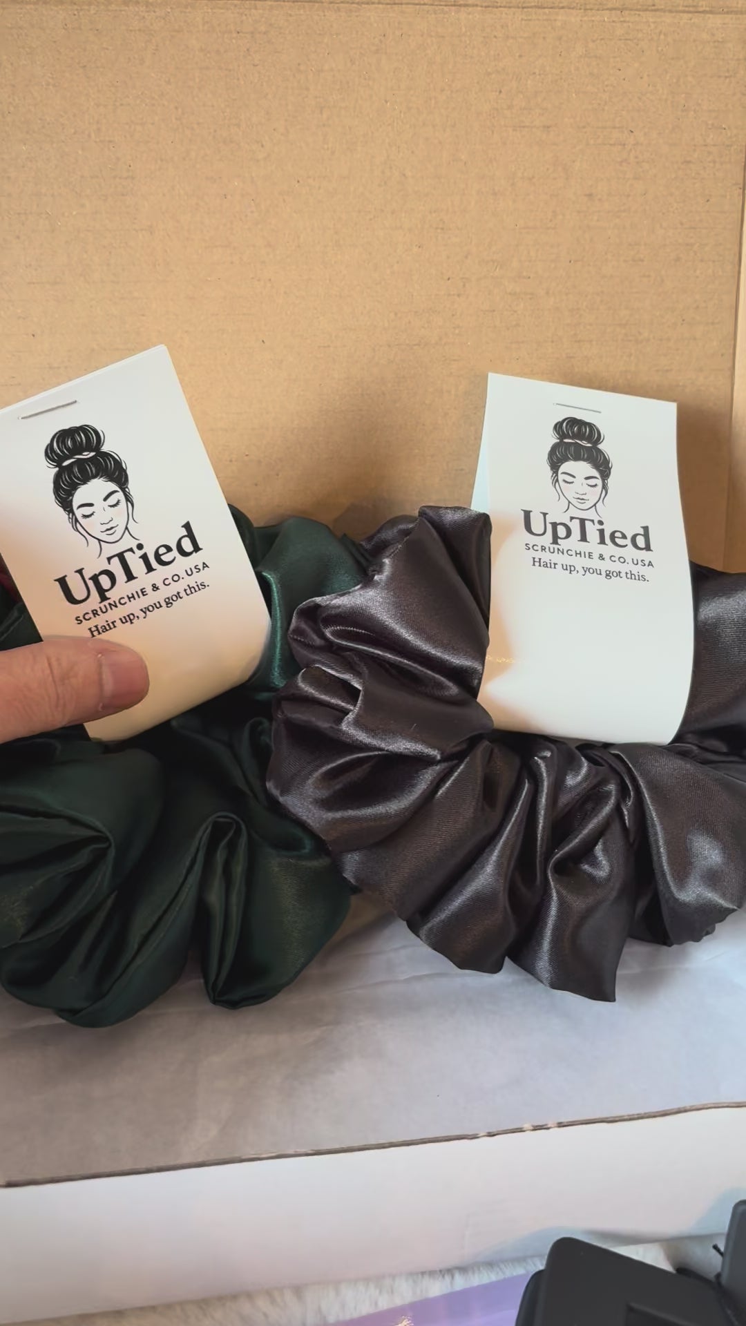 Midnight Glow Self-Care Set - Satin Scrunchies & Sleep Mask Bundle